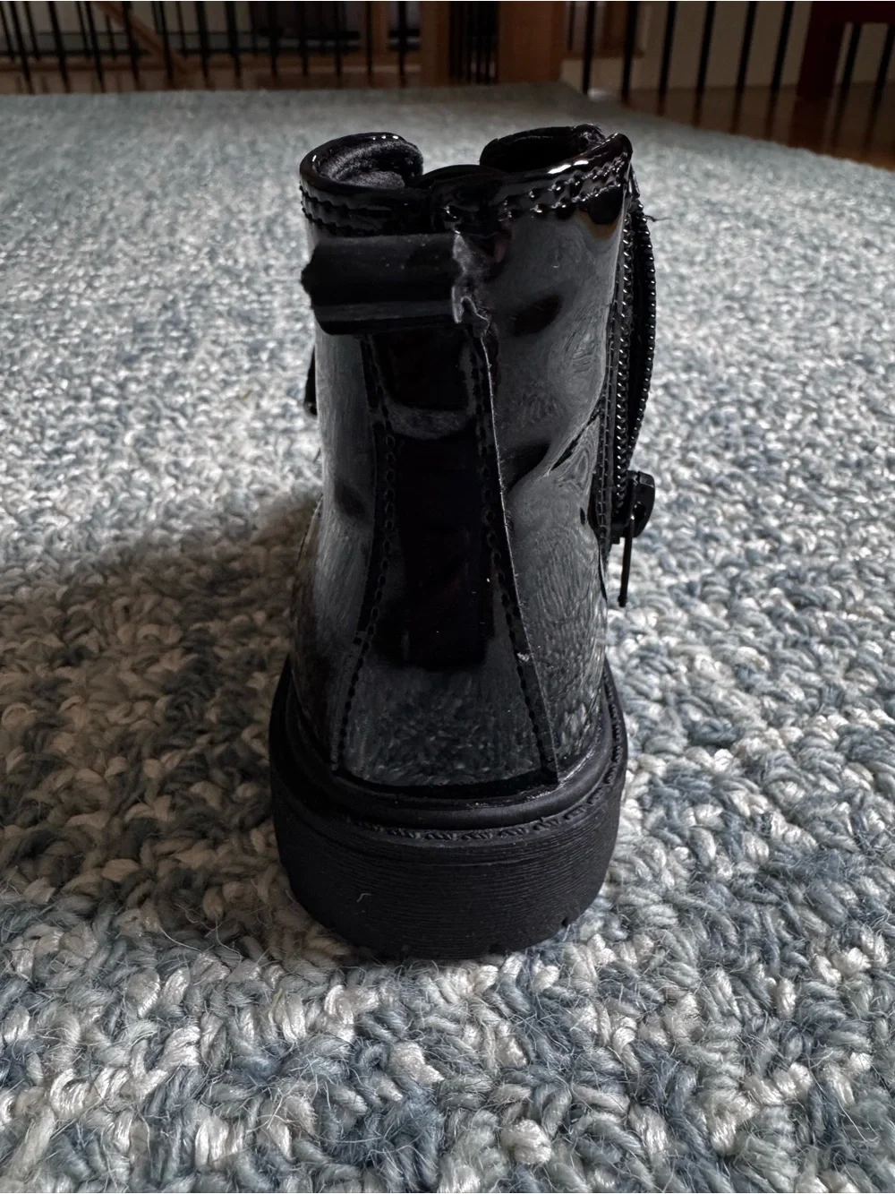 Jessica Simpson Black Tulle Bow Ankle Boots for Kids